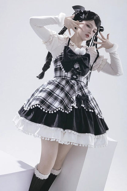 Sweet Lolita JSK - Confession Function Multi-layer, 3 Colors, Bow Detail, Ruffled - additional product view 20