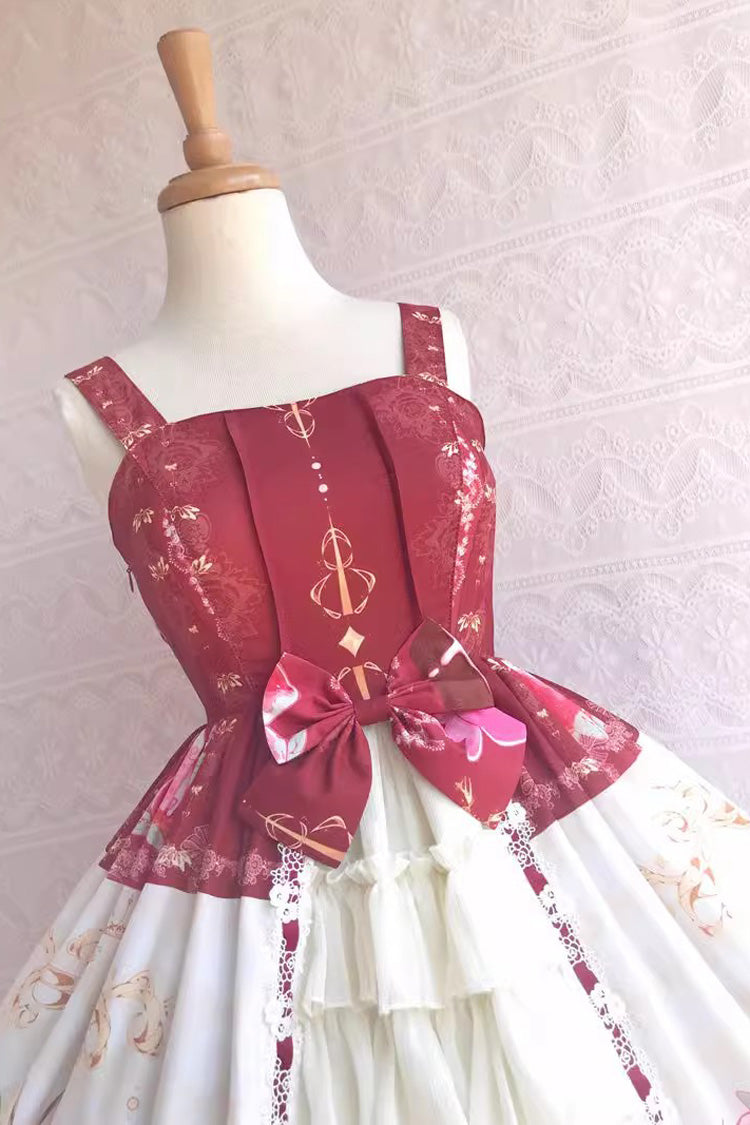 Sweet Lolita JSK - Cool Summer Dessert Print, 3 Colors, Ruffled, Printed, Bow Detail - additional product view 6
