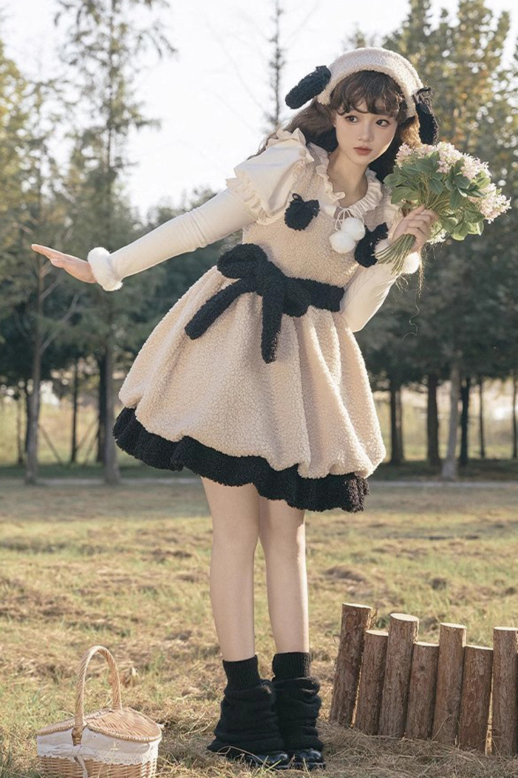 Sweet Lolita JSK - Cute Ollie The Sheep, Ivory - Lolita Coordinate Dress - additional product view 3
