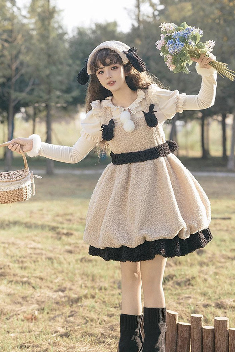 Sweet Lolita JSK - Cute Ollie The Sheep, Ivory - Lolita Coordinate Dress - additional product view 5