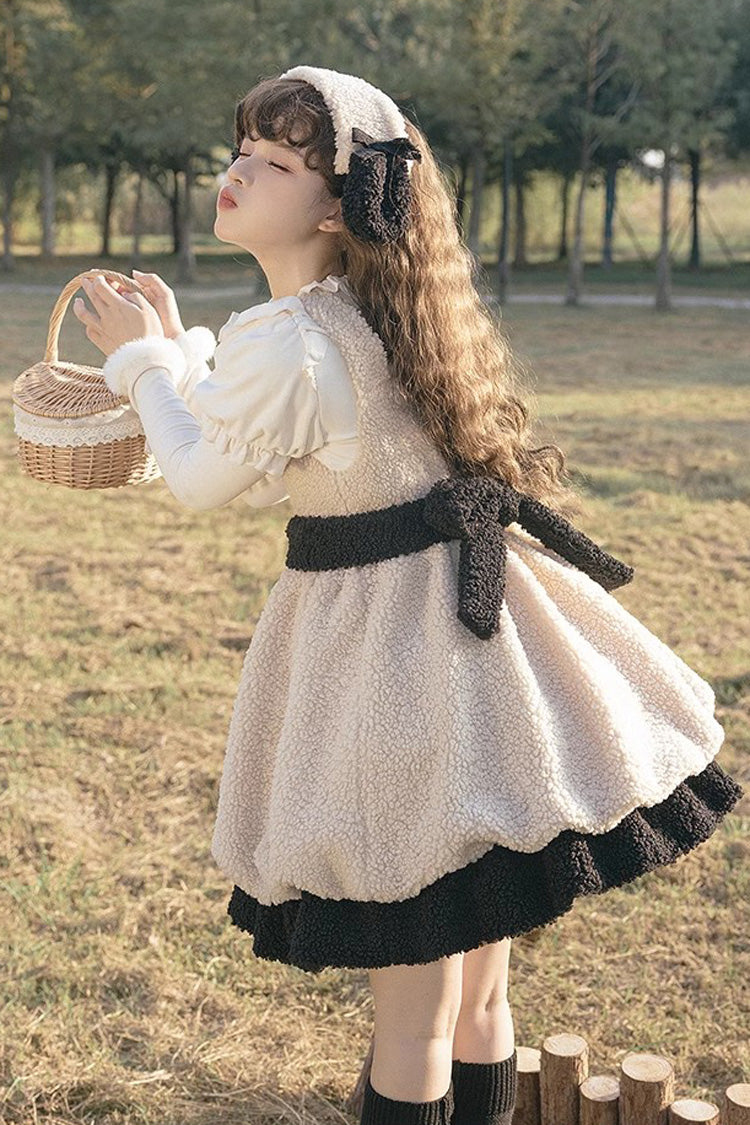 Sweet Lolita JSK - Cute Ollie The Sheep, Ivory - Lolita Coordinate Dress - additional product view 7