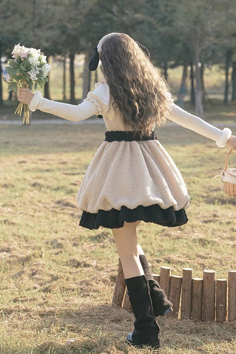 Sweet Lolita JSK - Cute Ollie The Sheep, Ivory - Lolita Coordinate Dress - additional product view 8