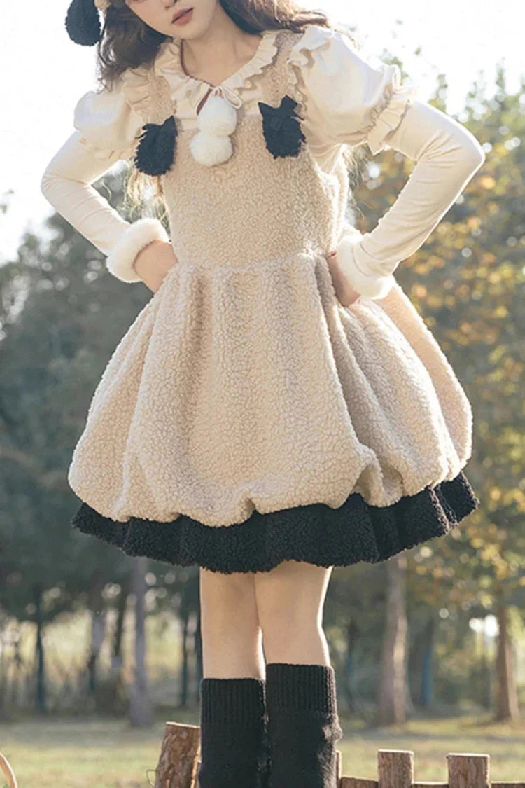 Sweet Lolita JSK - Cute Ollie The Sheep, Ivory - Lolita Coordinate Dress - main product image