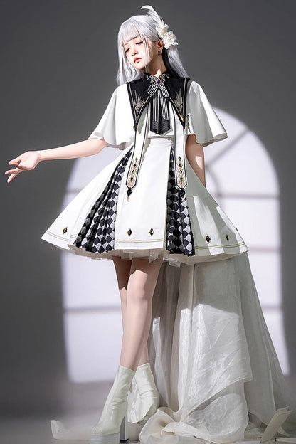 Sweet Lolita JSK - Eye Of Truth, White, Gothic Style, Printed - additional product view 4