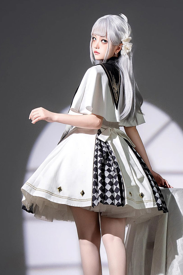 Sweet Lolita JSK - Eye Of Truth, White, Gothic Style, Printed - additional product view 5
