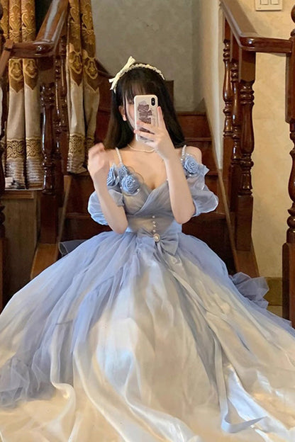 Sweet Lolita JSK - Gradient Gorgeous, 3 Colors, Bow Detail - Lolita Coordinate Dress - additional product view 3