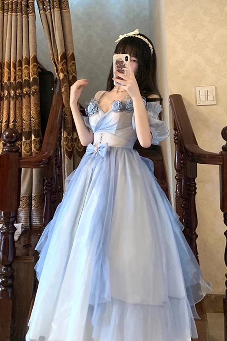 Sweet Lolita JSK - Gradient Gorgeous, 3 Colors, Bow Detail - Lolita Coordinate Dress - additional product view 4