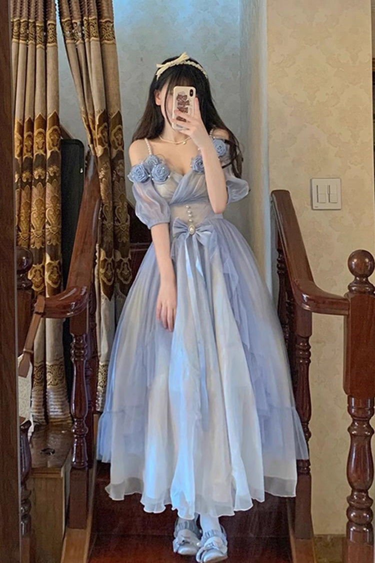 Sweet Lolita JSK - Gradient Gorgeous, 3 Colors, Bow Detail - Lolita Coordinate Dress - additional product view 6