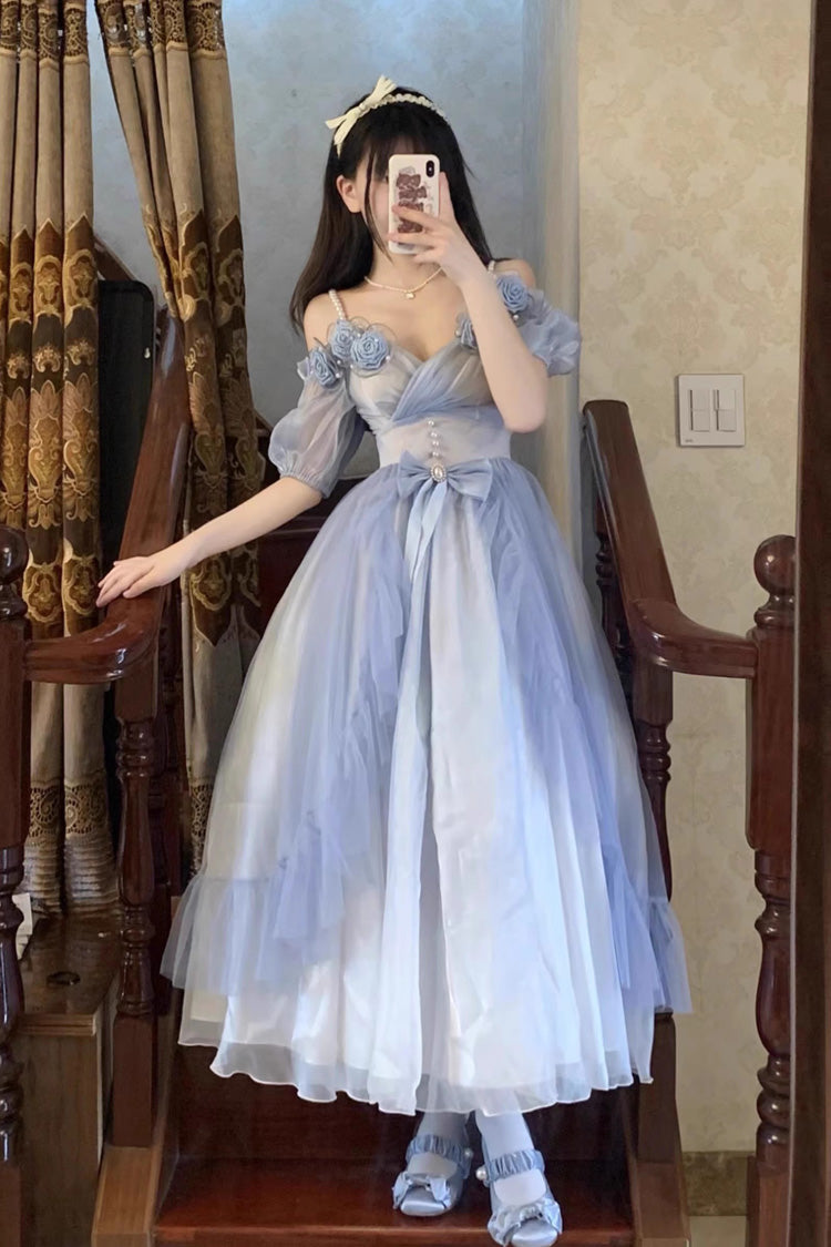 Sweet Lolita JSK - Gradient Gorgeous, 3 Colors, Bow Detail - Lolita Coordinate Dress - main product image