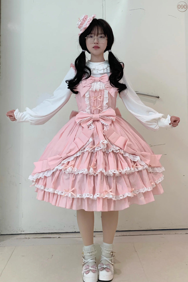 Sweet Lolita JSK - Grisha, 3 Colors, Plus Size, Ruffled, Layered - additional product view 11