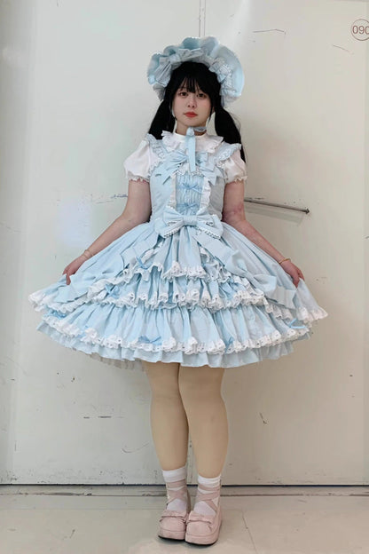 Sweet Lolita JSK - Grisha, 3 Colors, Plus Size, Ruffled, Layered - additional product view 14