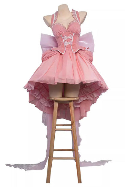Sweet Lolita JSK - Humanoid Computer Angel, Pink, Detachable Detail, Bow Detail, Lace Trim - additional product view 3