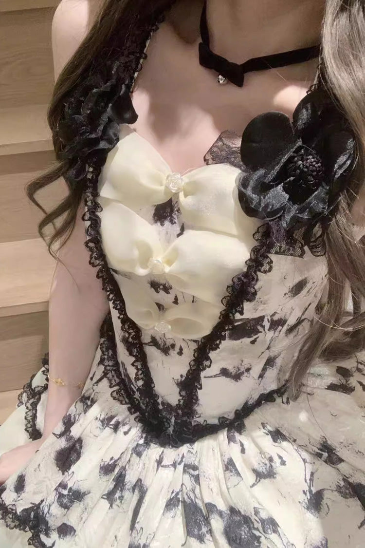 Sweet Lolita JSK - Jasmine Rain Print Stitching, 6 Colors, Printed, Lace Trim - additional product view 15