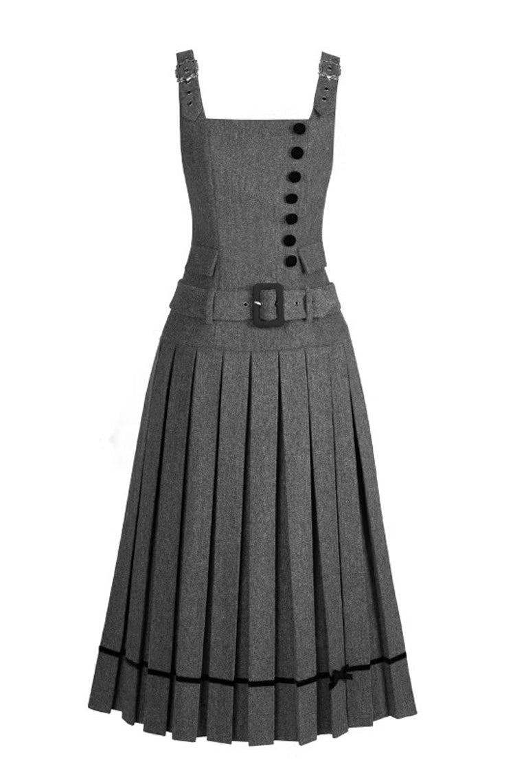 Sweet Lolita JSK - Letters & Poems · Grace, Gray, Classic Style, Ruffled - additional product view 5