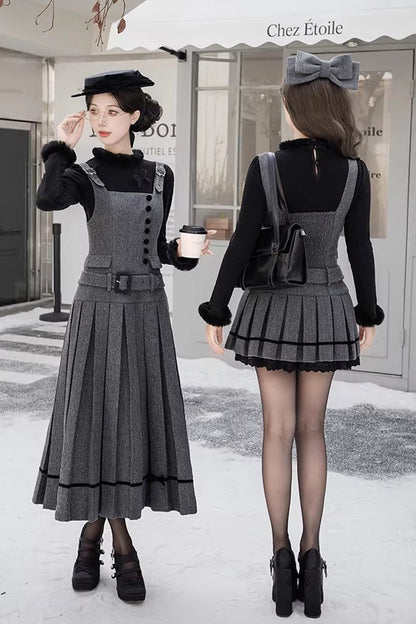 Sweet Lolita JSK - Letters & Poems · Grace, Gray, Classic Style, Ruffled - additional product view 8
