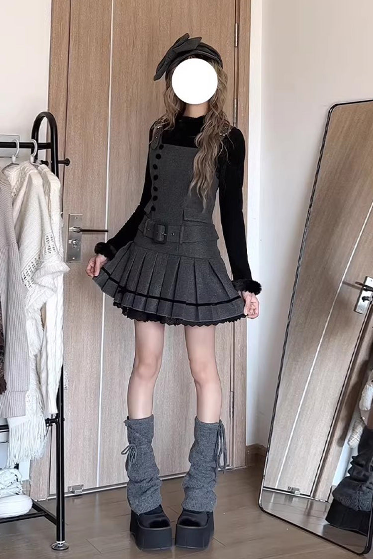 Sweet Lolita JSK - Letters & Poems · Grace, Gray, Classic Style, Ruffled - additional product view 10