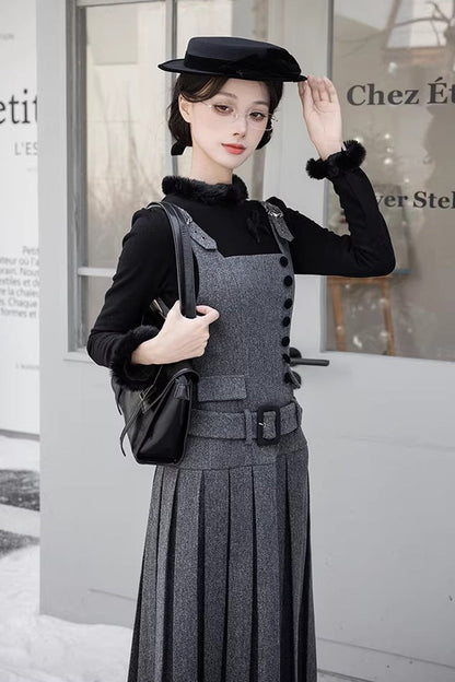 Sweet Lolita JSK - Letters & Poems · Grace, Gray, Classic Style, Ruffled - additional product view 12