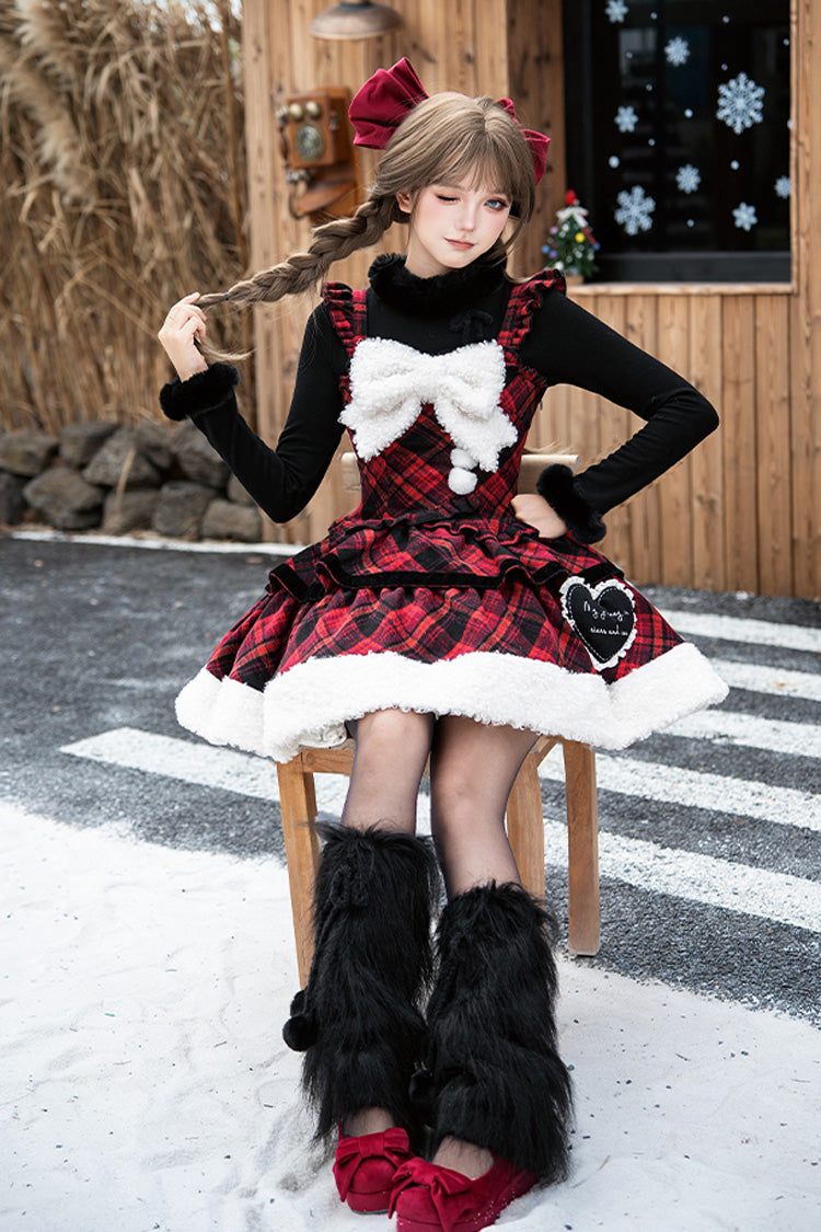 Sweet Lolita JSK - Letters & Poems · Snowy Night, 2 Colors, Ruffled, Printed, Layered - additional product view 10