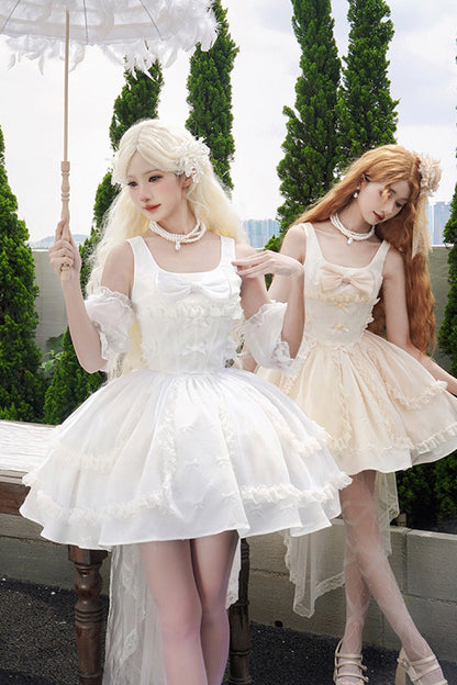 Sweet Lolita JSK - Moonlight Symphony Cardigan, 2 Colors, Bow Detail - additional product view 3