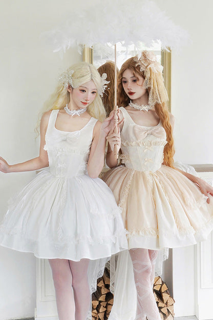 Sweet Lolita JSK - Moonlight Symphony Cardigan, 2 Colors, Bow Detail - additional product view 6