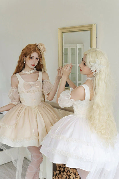 Sweet Lolita JSK - Moonlight Symphony Cardigan, 2 Colors, Bow Detail - additional product view 8