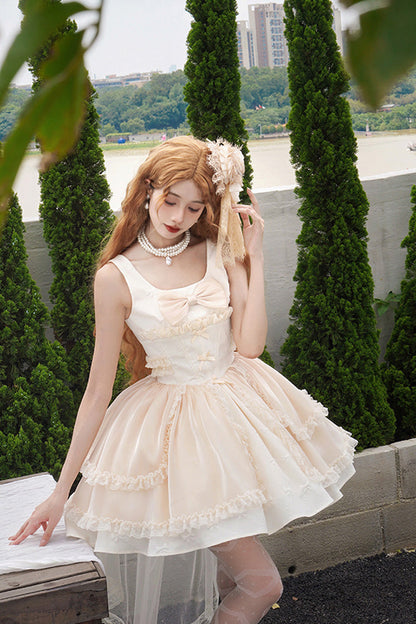 Sweet Lolita JSK - Moonlight Symphony Cardigan, 2 Colors, Bow Detail - additional product view 12