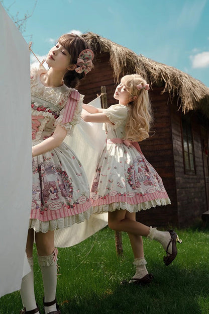 Sweet Lolita JSK - Multi-color Raspberry Wine Brew, Multi-Color, Printed - additional product view 4
