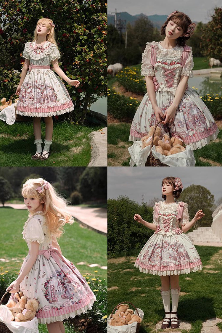 Sweet Lolita JSK - Multi-color Raspberry Wine Brew, Multi-Color, Printed - additional product view 5