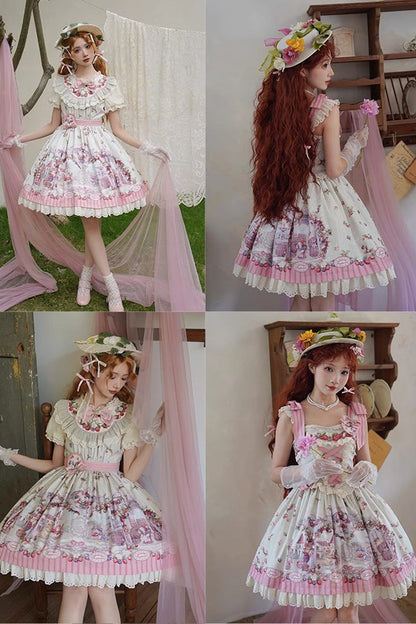 Sweet Lolita JSK - Multi-color Raspberry Wine Brew, Multi-Color, Printed - additional product view 6