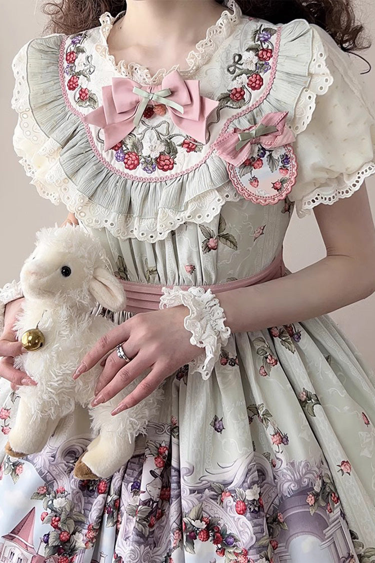 Sweet Lolita JSK - Multi-color Raspberry Wine Brew, Multi-Color, Printed - additional product view 7