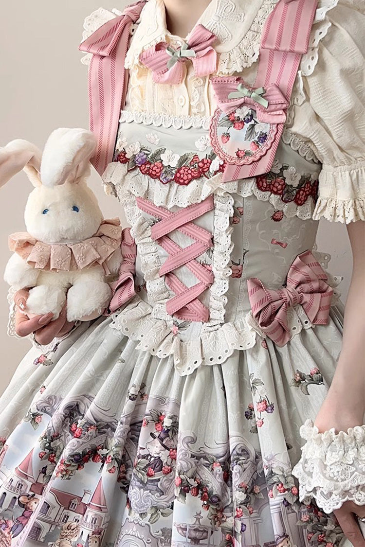 Sweet Lolita JSK - Multi-color Raspberry Wine Brew, Multi-Color, Printed - additional product view 8