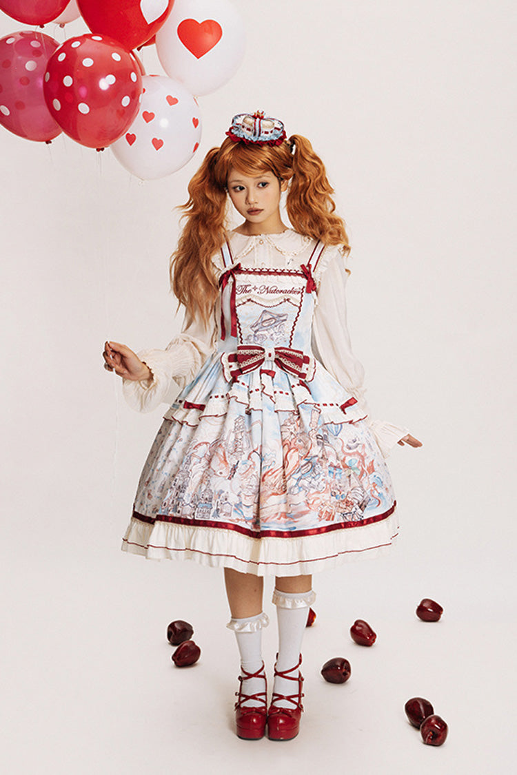 Sweet Lolita JSK - Nutcracker, Multi-Color, Bow Detail, Ruffled, Printed - additional product view 11