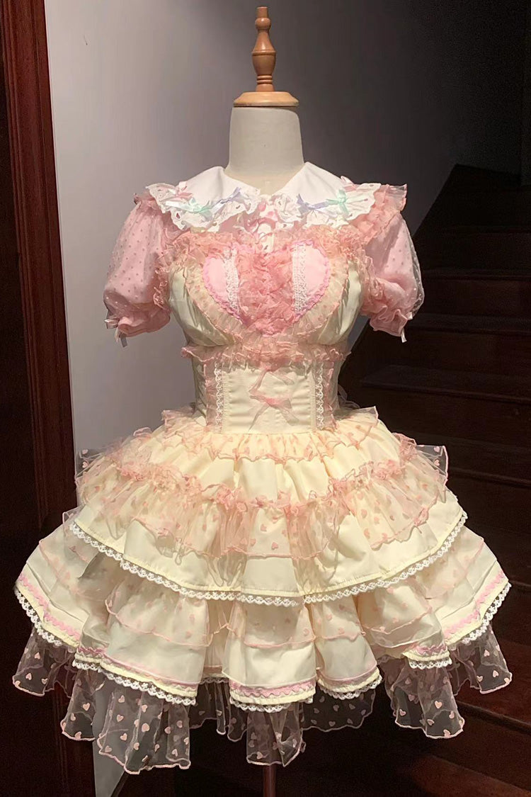 Sweet Lolita JSK - Pray For Dopamine Multi-layer, 5 Colors, Lace Trim, Ruffled - additional product view 5