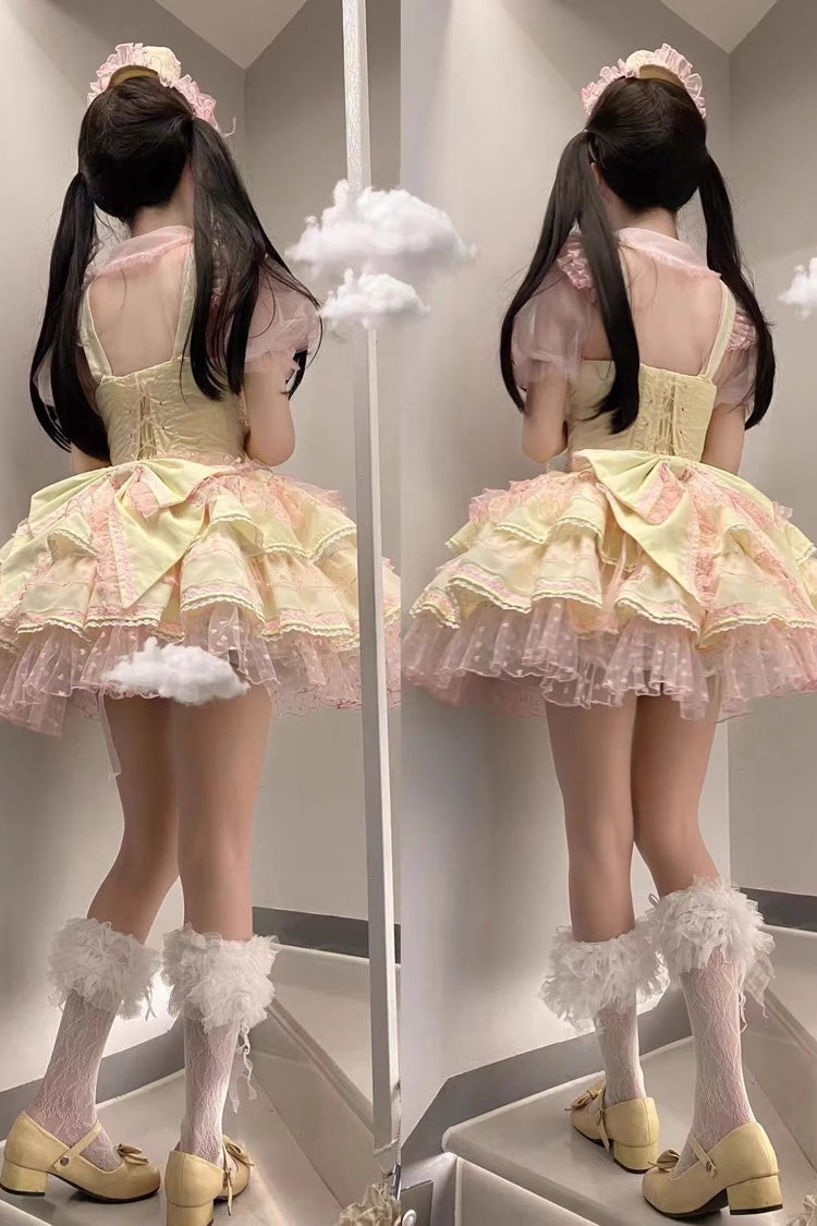 Sweet Lolita JSK - Pray For Dopamine Multi-layer, 5 Colors, Lace Trim, Ruffled - additional product view 7