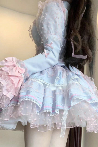 Sweet Lolita JSK - Pray For Dopamine Multi-layer, 5 Colors, Lace Trim, Ruffled - additional product view 9