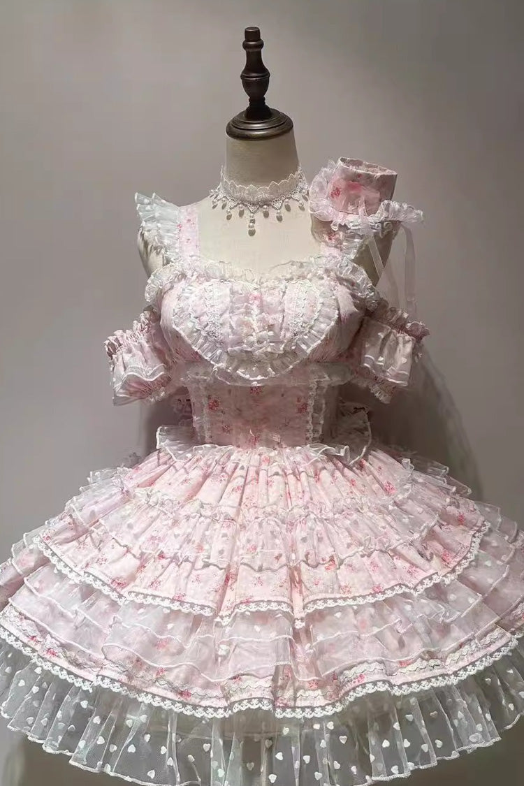 Sweet Lolita JSK - Pray For Dopamine Multi-layer, 5 Colors, Lace Trim, Ruffled - additional product view 10