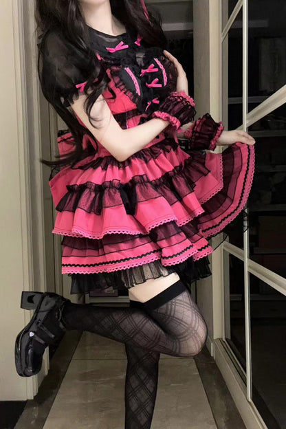 Sweet Lolita JSK - Pray For Dopamine Multi-layer, 5 Colors, Lace Trim, Ruffled - additional product view 12