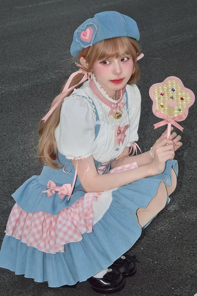 Sweet Lolita JSK - Rock Ballet, 2 Colors, Ruffled, Printed, Layered - additional product view 7