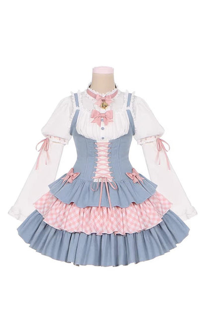 Sweet Lolita JSK - Rock Ballet, 2 Colors, Ruffled, Printed, Layered - additional product view 9