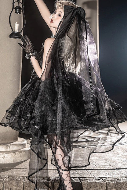 Sweet Lolita JSK - Seven Deadly Sins, 3 Colors, Plus Size, Ruffled, Layered - additional product view 3