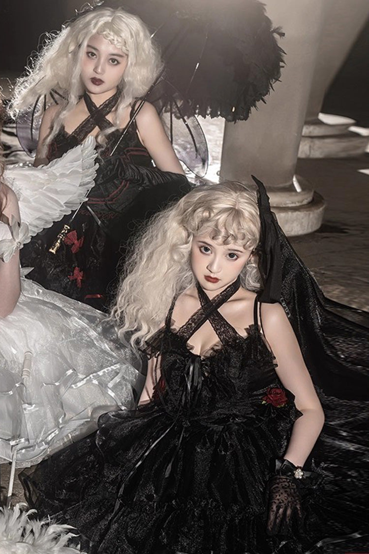 Sweet Lolita JSK - Seven Deadly Sins, 3 Colors, Plus Size, Ruffled, Layered - additional product view 6