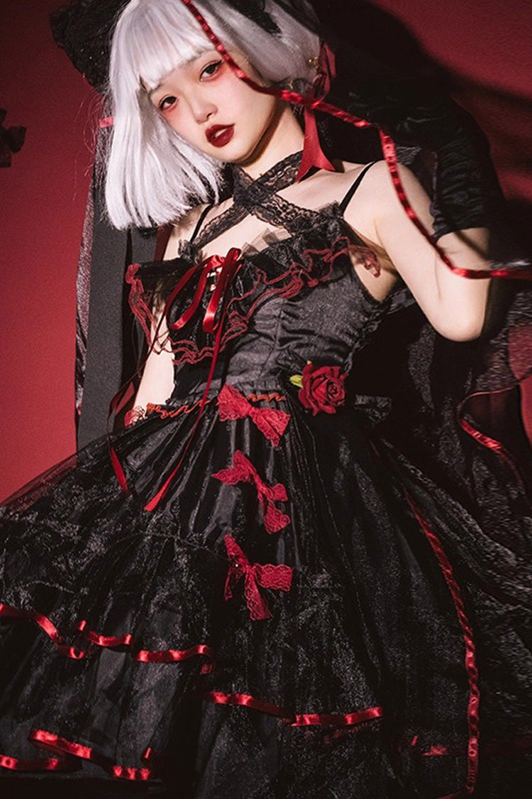 Sweet Lolita JSK - Seven Deadly Sins, 3 Colors, Plus Size, Ruffled, Layered - additional product view 7