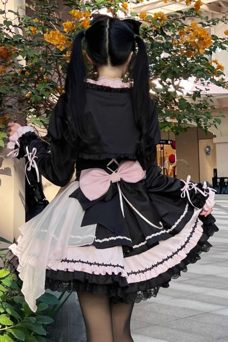 Sweet Lolita JSK - Shadow Rose, 5 Colors, Gothic Style, Bow Detail, Ruffled - additional product view 5
