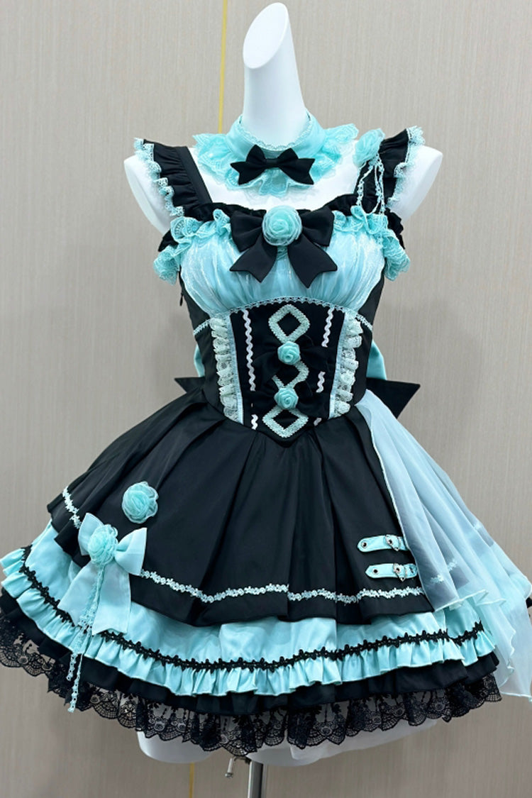 Sweet Lolita JSK - Shadow Rose, 5 Colors, Gothic Style, Bow Detail, Ruffled - main product image