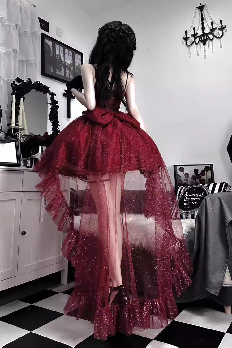 Sweet Lolita JSK - Shining, Red, Bow Detail - Lolita Coordinate Dress - additional product view 4