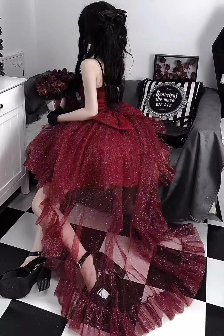 Sweet Lolita JSK - Shining, Red, Bow Detail - Lolita Coordinate Dress - additional product view 5