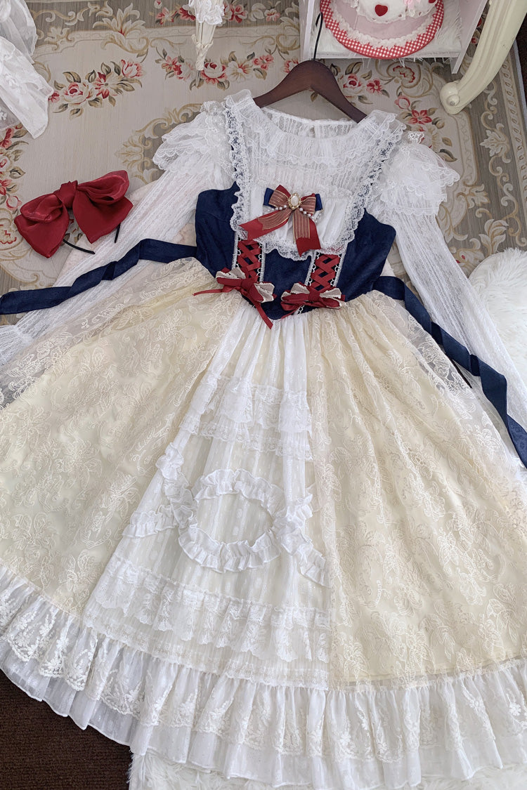 Sweet Lolita JSK - Snow White, White, Short Version, Long Version, Long Length - additional product view 11