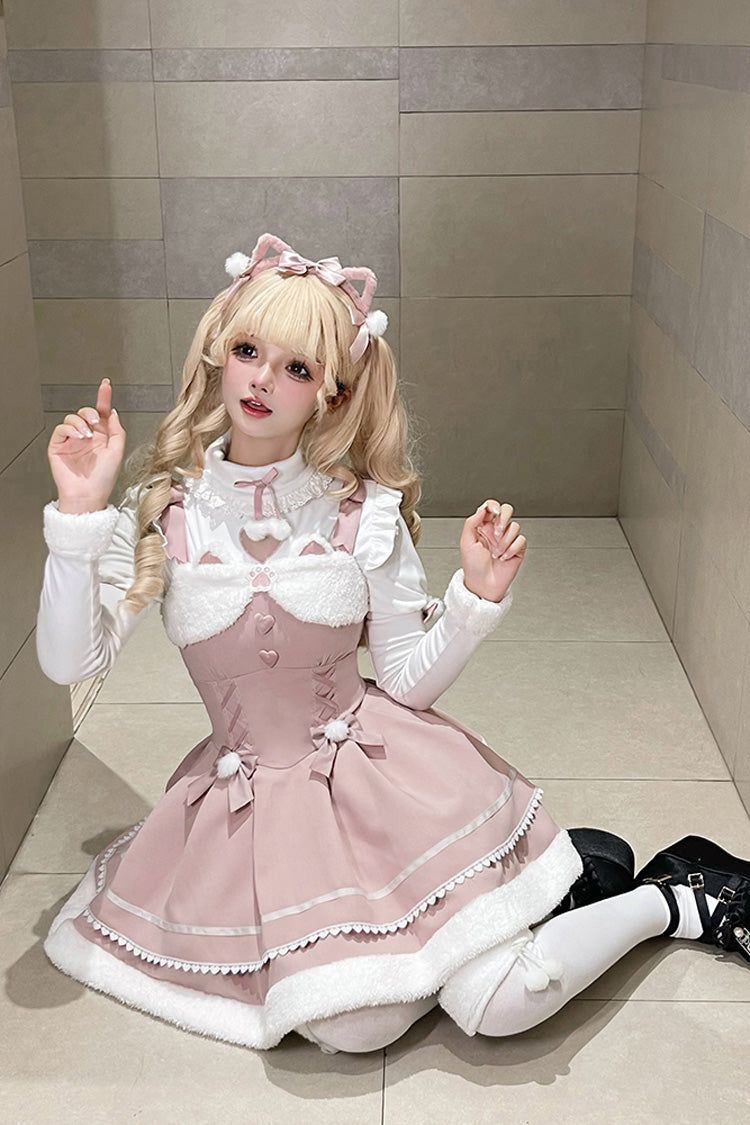 Sweet Lolita JSK - Star Who Meow, 3 Colors, Bow Detail, Layered - additional product view 10