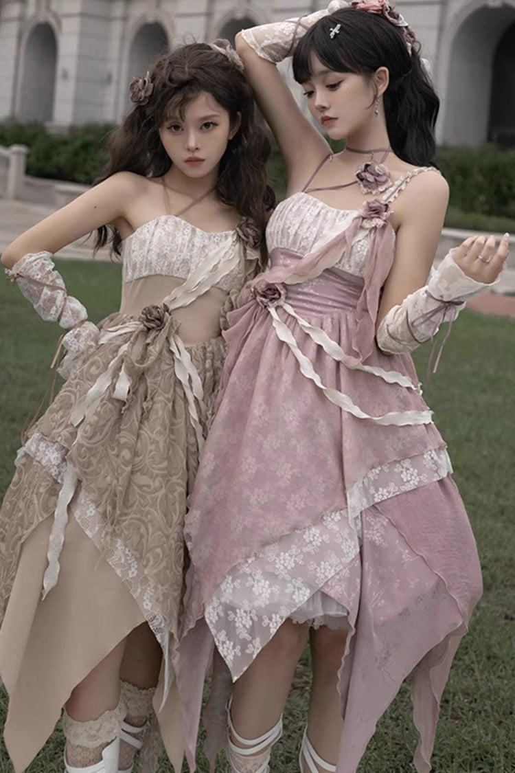 Sweet Lolita JSK - Wabi Sabi Style Stitching, 3 Colors, Gothic Style - additional product view 11