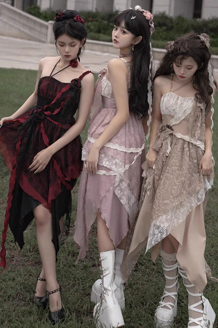 Sweet Lolita JSK - Wabi Sabi Style Stitching, 3 Colors, Gothic Style - additional product view 16